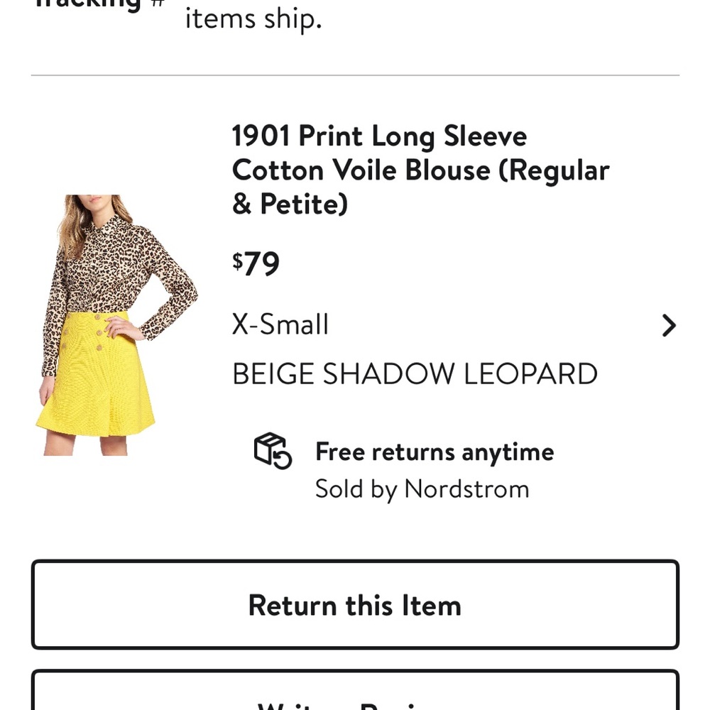1901 Leopard Print Long Sleeve Button Down